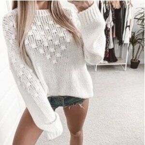 Abound Textured Crew Neck Knit Sweater
